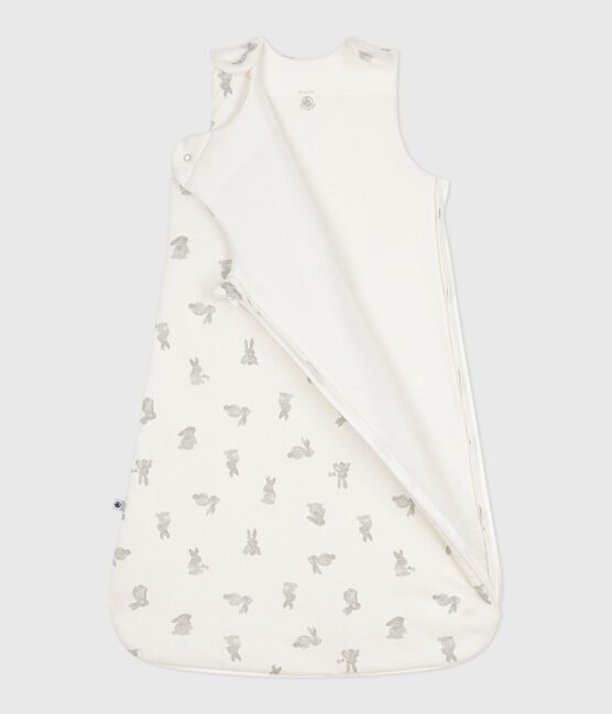 Sacco nanna in cotone neonato TOG 2 bianco MARSHMALLOW/grigio GRIS