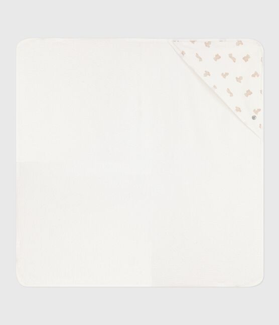 Asciugamano quadrato da bagno in cotone neonato MARSHMALLOW/ BRUN