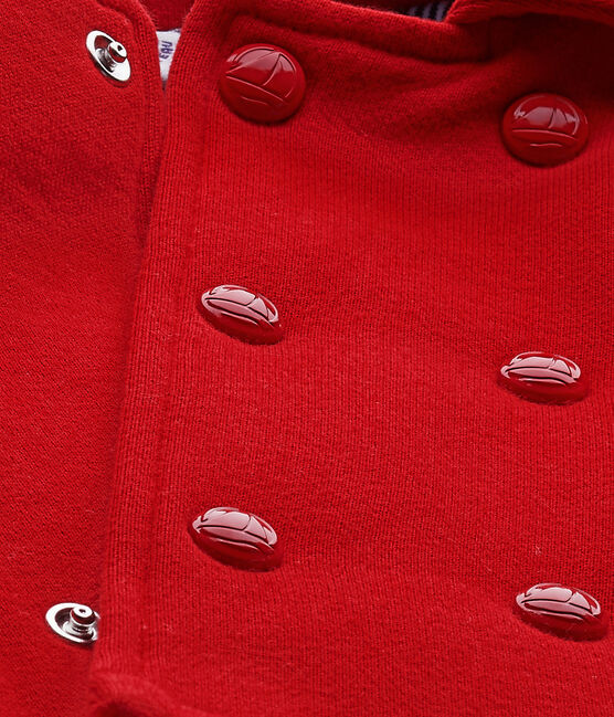 Caban unisex in felpa rosso TERKUIT
