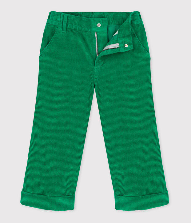 Pantaloni in velluto a costine bambina MATCHA