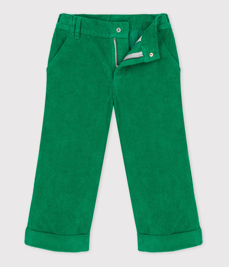 Pantaloni in velluto a costine bambina MATCHA