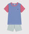 Pigiama corto in cotone a righe bambino PAUL/ MULTICO