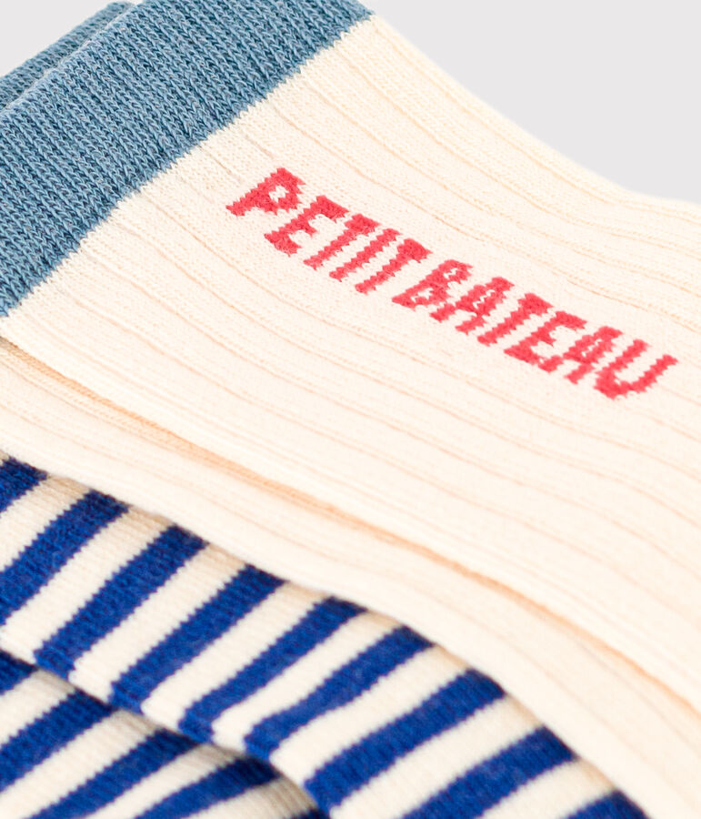 Confezione da 2 paia di calzini bambino unisex Petit Boat multicolore