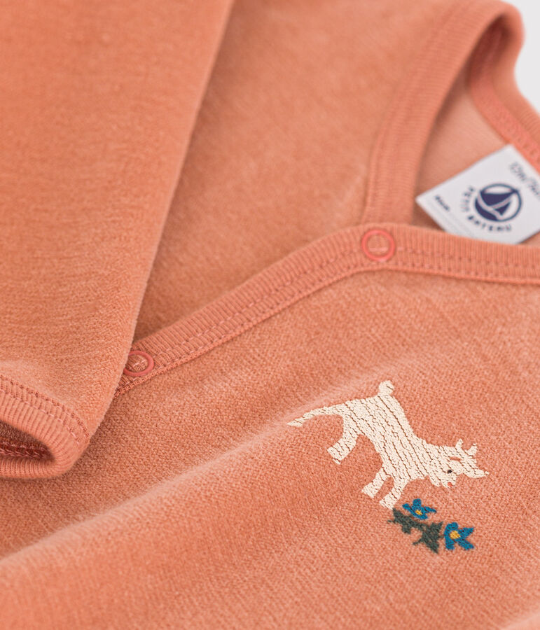 Pigiama beb&egrave; in ciniglia rosa SIENNA