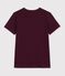 T-shirt a maniche corte in cotone tinta unita donna MOON