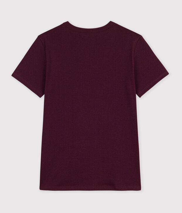 T-shirt a maniche corte in cotone tinta unita donna MOON