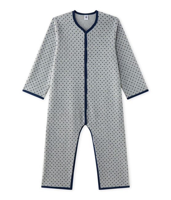 Tutina calda per bambino in pile grigio SUBWAY/blu MEDIEVAL