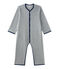Tutina calda per bambino in pile grigio SUBWAY/blu MEDIEVAL