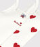 Confezione da 2 canottiere con spalline bambina in cotone motivo cuore variante 1