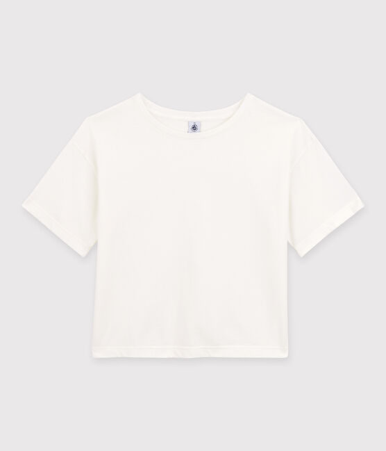 T-shirt LE BOXY in cotone donna bianco MARSHMALLOW