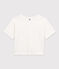 T-shirt LE BOXY in cotone donna bianco MARSHMALLOW