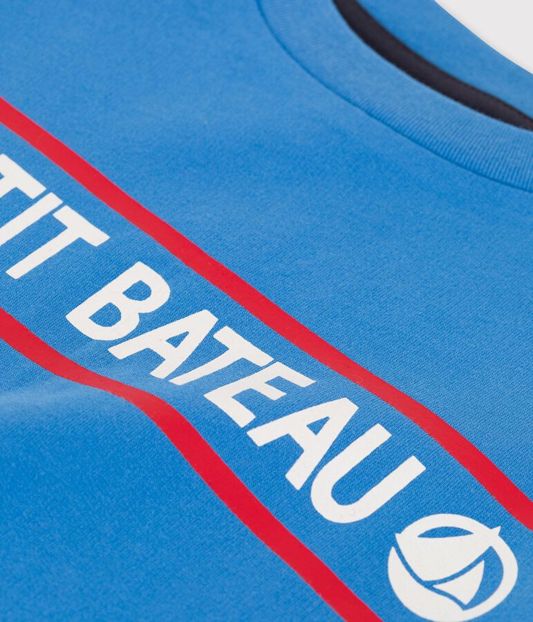 Felpa in molleton bambino blu BRASIER