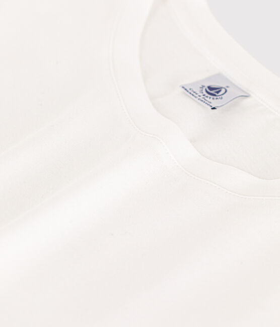 T-shirt LE DROIT girocollo in cotone Donna bianco ECUME