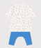 Abito e leggings in cotone neonato bianco MARSHMALLOW/bianco MULTICO