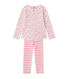 Pigiama per bambina in tubique reversibile
