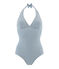 Costume intero donna verde PINEDE/bianco MARSHMALLOW