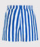Shorts da mare stampato a righe bambino bianco MARSHMALLOW/blu SURF