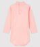 Body manica lunga e collo alto bebè rosa MINOIS/bianco MARSHMALLOW