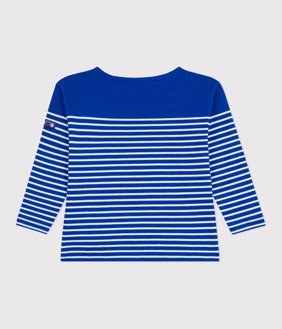 Marinière in cotone bambino blu OLYMPIC/ MILK