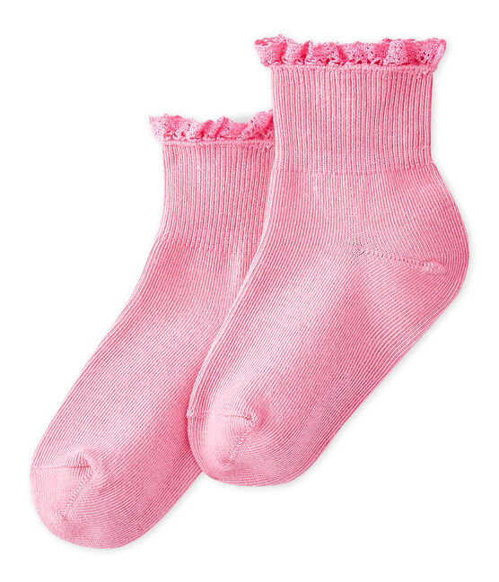 Calzini in pizzo bebè femmina rosa PETAL