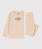 Pigiama a righe bambino unisex in cotone TOURONE/ MARSHMALLOW
