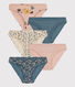 Confezione da 5 slip in cotone donna