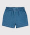 Shorts bebè in denim leggero blu DENIM CLAIR