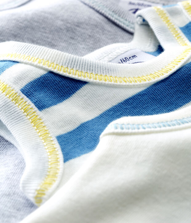 Trio body senza maniche beb&egrave; maschio multicolore