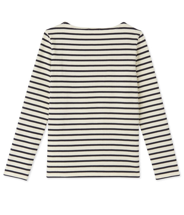 Mariniere per donna in jersey pesante bianco/blu