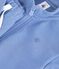 Set per neonato composto da felpa e pantaloni in cotone tinta unita blu