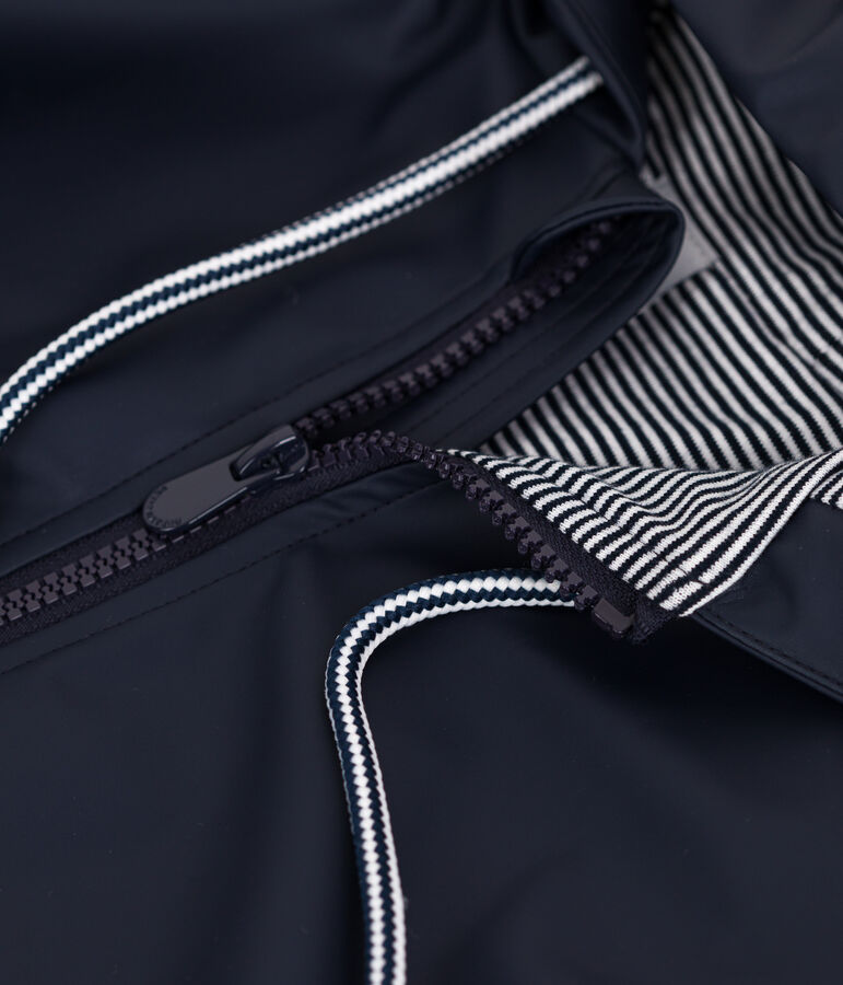 Impermeabile corto da donna blu