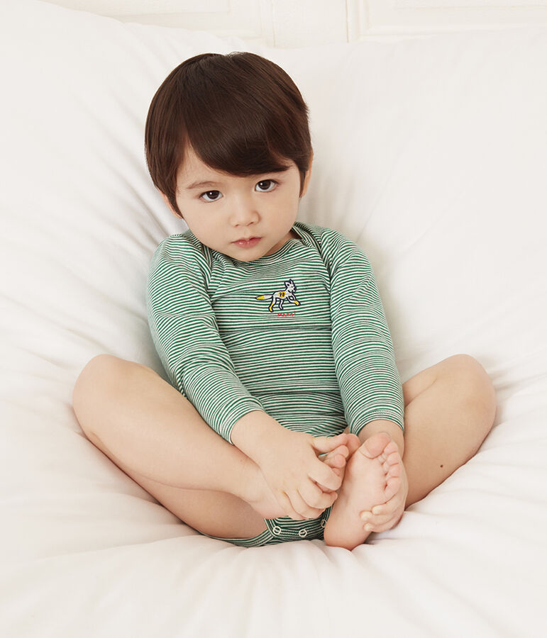 Confezione da 5 body a manica lunga beb&egrave; maschietto multicolore