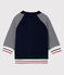 T-shirt in tubique da neonato blu SMOKING/bianco MARSHMALLOW