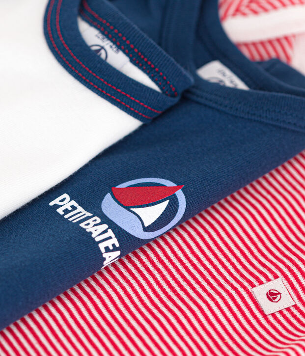 Confezione da 3 body beb&egrave; a maniche corte in cotone multicolore