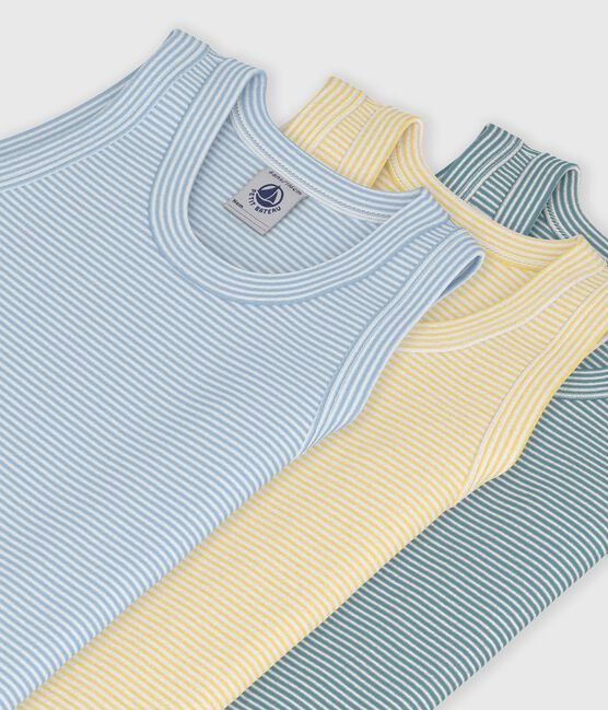 Set di canotte in cotone a righe bambino variante 1