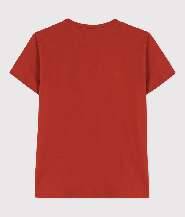 T-shirt LE DROIT in cotone con scollo a V Donna rosso