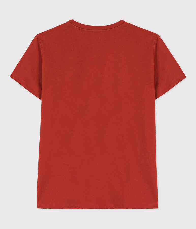 T-shirt LE DROIT in cotone con scollo a V Donna rosso