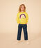 Felpa in molleton leggero bambina giallo NECTAR