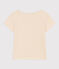 T-shirt bambina in cotone stampato ecru AVALANCHE
