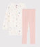 Camicia da notte fantasia fatata bambina in ciniglia con leggings bianco MARSHMALLOW/bianco MULTICO