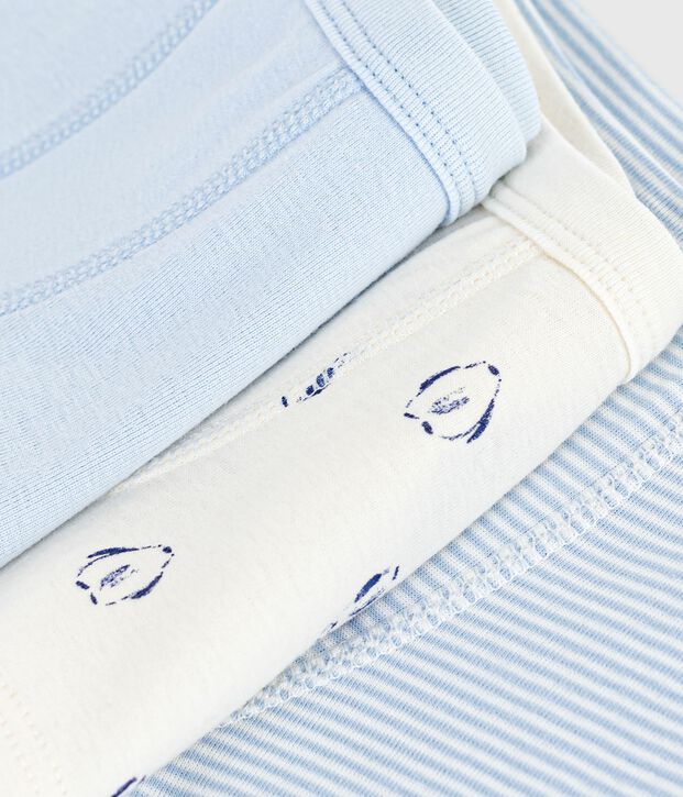 Set di boxer in cotone con stampa in vita bambino multicolore