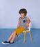 Canottiera bambino blu SMOKING/bianco MARSHMALLOW
