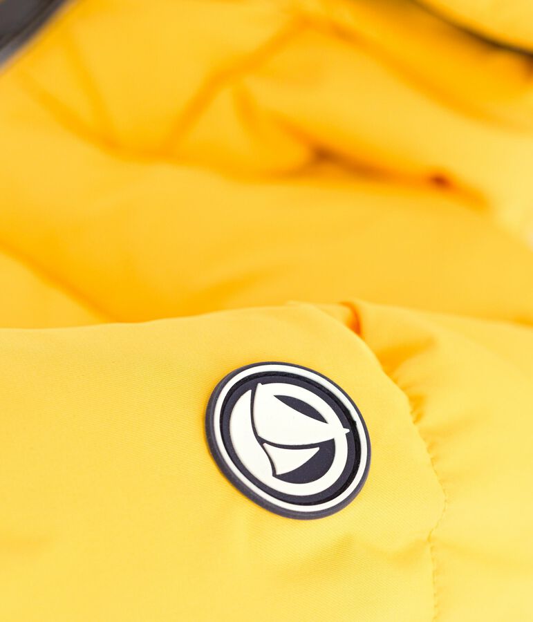 Piumino tinta unita bambino giallo