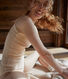 Confezione da 2 canottiere con spalline in cotone traforato donna