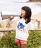 Felpa bambino Petit Bateau x Water Family bianco MARSHMALLOW