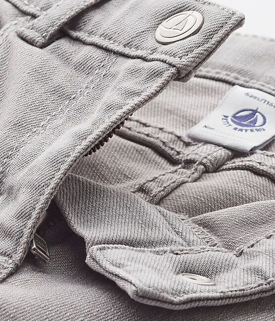 Pantalone per bambino in denim grigio GRIS