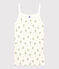 Canottiera con spalline L'ICONIQUE in cotone donna bianco MARSHMALLOW/bianco MULTICO