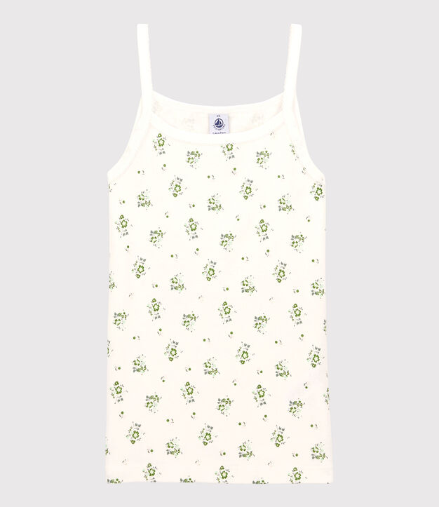 Canottiera con spalline L'ICONIQUE in cotone donna bianco/multicolore