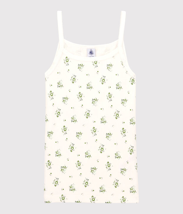 Canottiera con spalline L'ICONIQUE in cotone donna bianco/multicolore