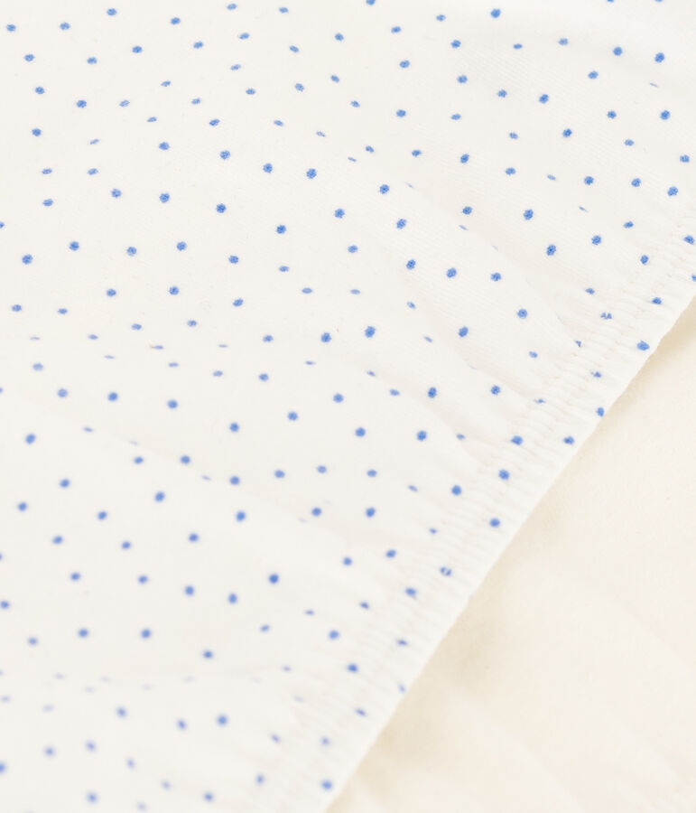 Confezione da 2 brassi&egrave;re ragazza in cotone biologico ed elastam a pois variante 1